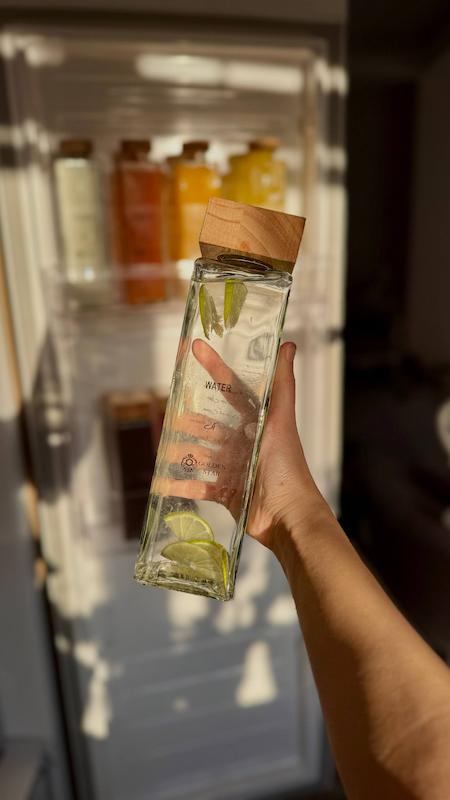 بطری شیشه ای درب چوبی کد 228A
