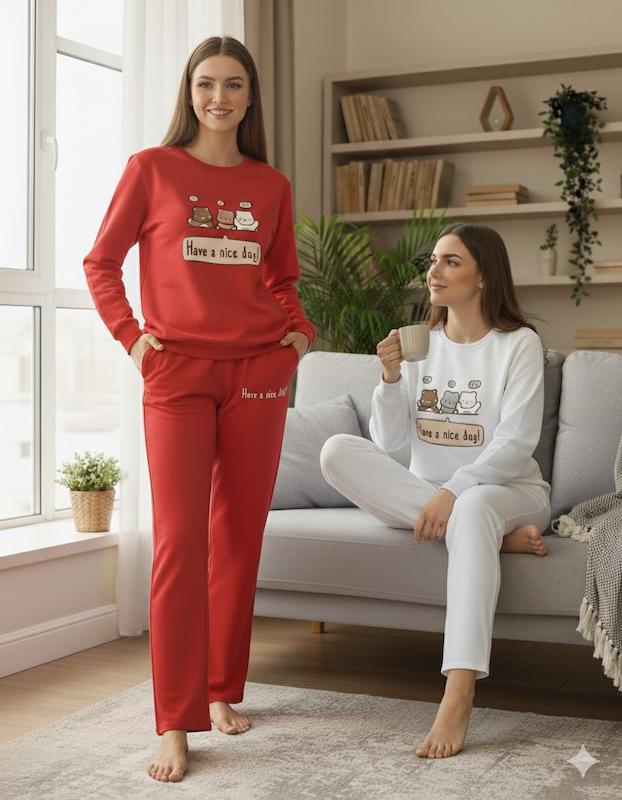 ست بلوز و شلوار (روز قشنگی داشته باشی )کد محصول L303