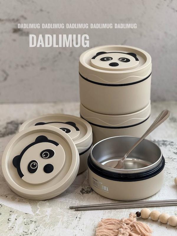 ظرف غذای ۴تیکه پاندا ساک دار کد محصول 984B