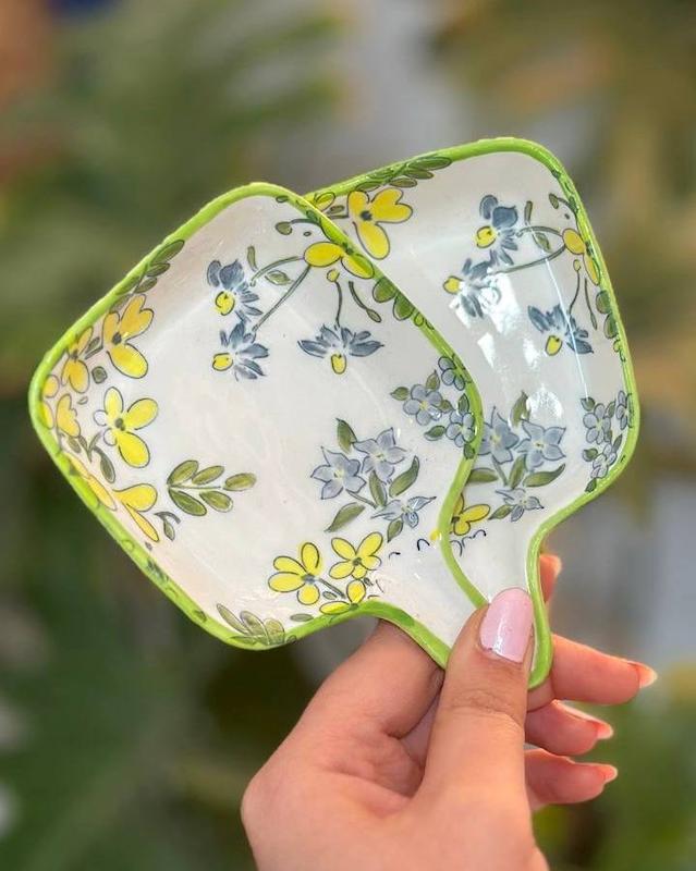 مزه خوری طرح دار سرامیکی کد 988b