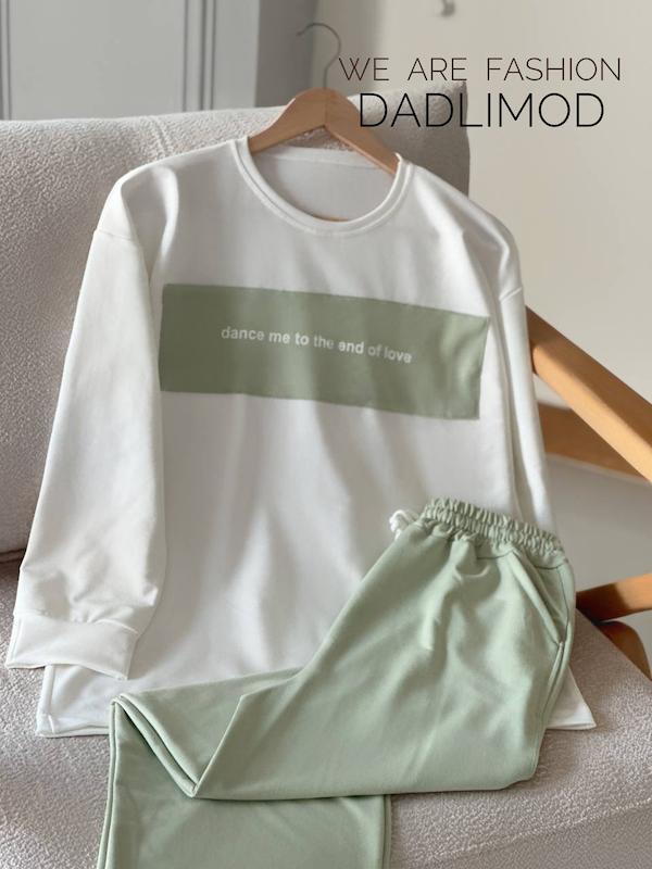 ست تیشرت و شلوار(تا انتهای عشق با من برقص)کد محصول L311