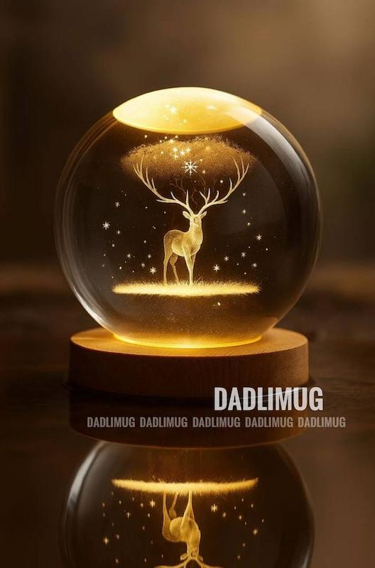 گوی کریستالی پایه چوبی قطر 10کد محصول 996B