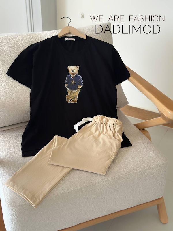 ست تیشرت و شلوار تدی کد محصول L312