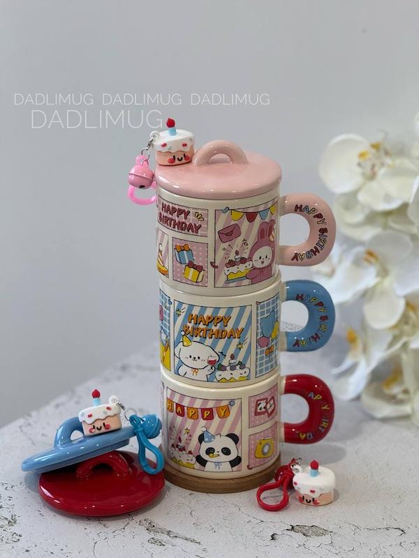 ماگ سرامیکی حیوانات happy birthday کد 37c