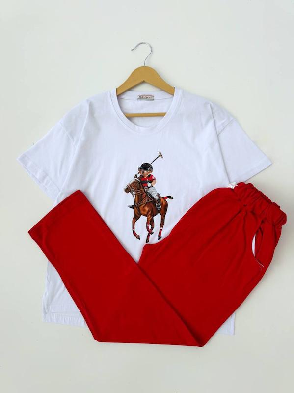 ست تیشرت و شلوار تدی کد محصول L324