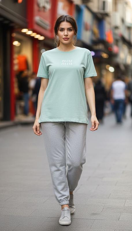 ست تيشرت و شلوار miu miu کد محصول L341