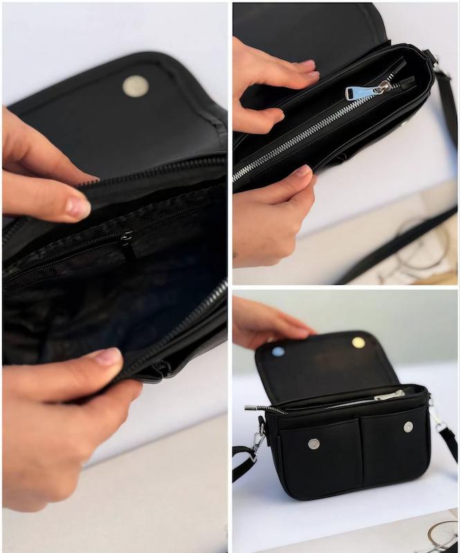 کیف زنانه(دخترانه) دوشی پاسپورتی دوجیب طرح چرم کد131C