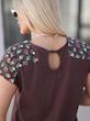 تیشرت پشت گره سرشانه چاپی کدمحصول 466