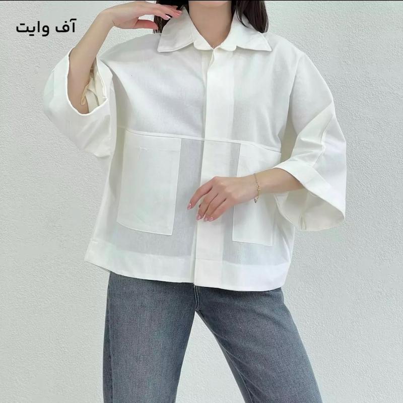 شومیزلینن آستین سه ربع کد محصول L471