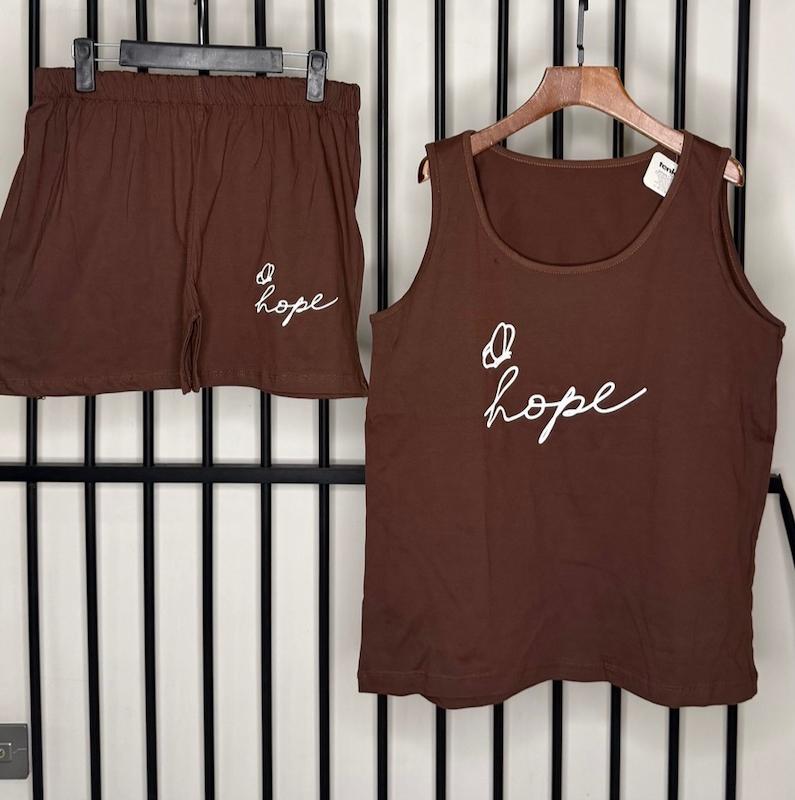 ست تاپ و شرتک قواره دارhope ( امید) کدمحصول L553