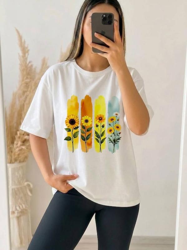 تيشرت باكسی summer کد محصول L596