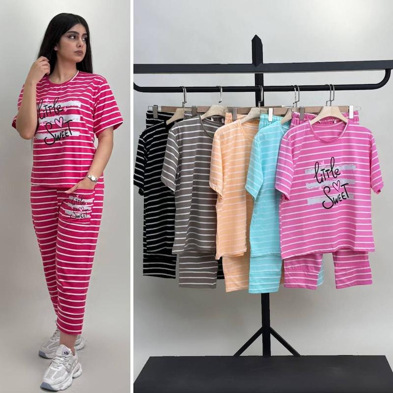 ست تیشرت و شلوارک برمودا littel,Sweet کد محصولL919 