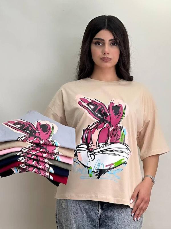 تیشرت باکسی بانی خرگوشه کد محصول L626