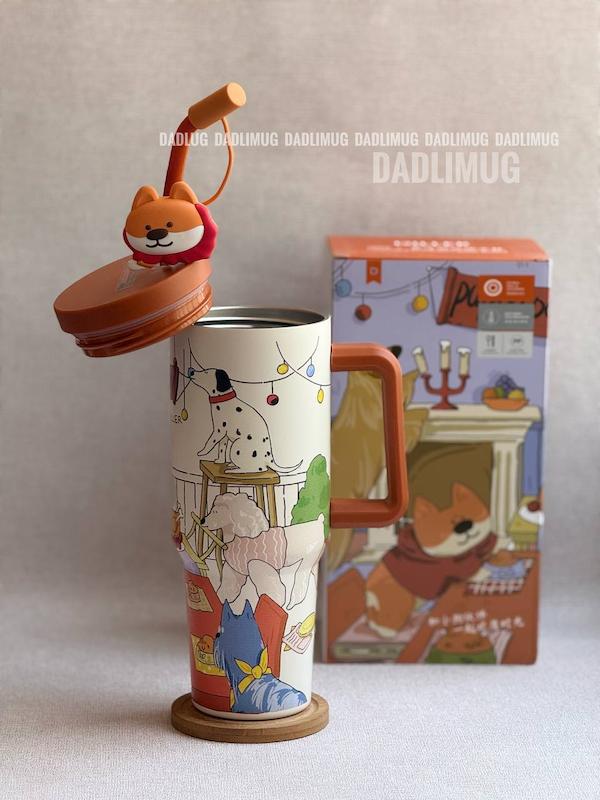 ماگ دسته دار فانتزی تامبلر طرح سگ برند DILLER کد محصول 461c