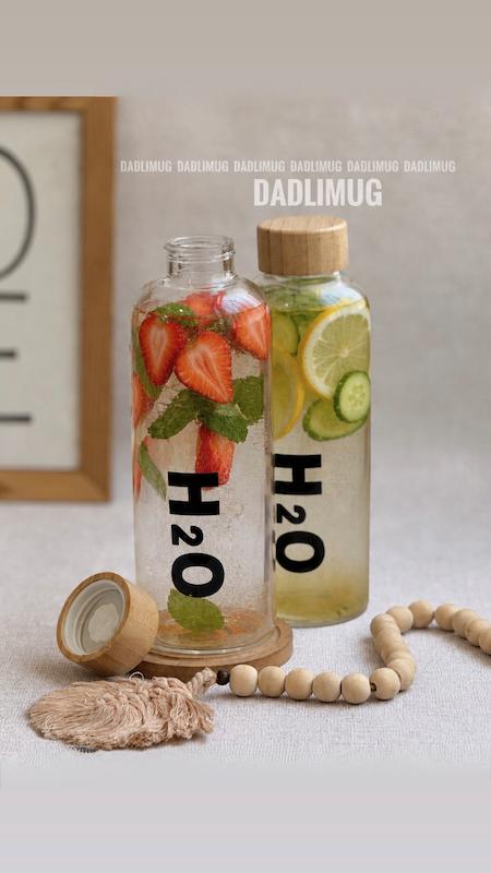 بطری آبH2Oدرب چوبی کد محصول 533c