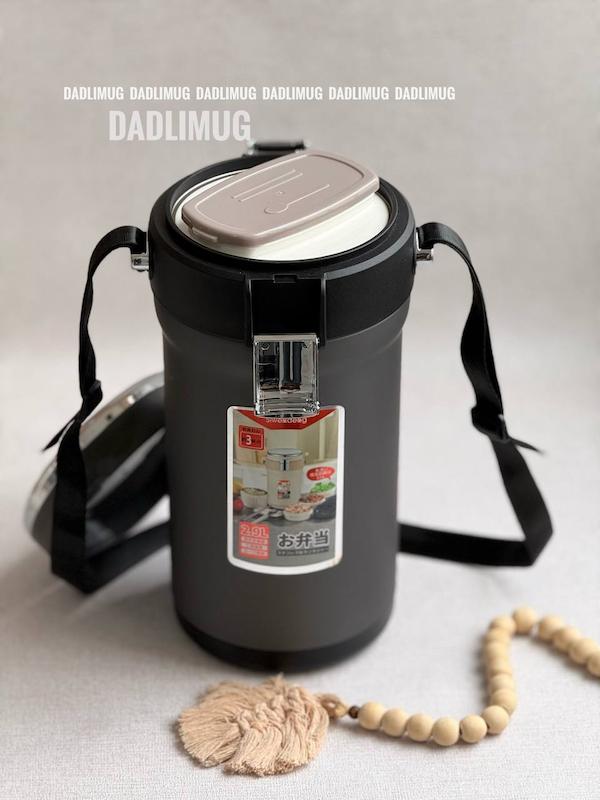 فلاسک غذای اورجینال ۴قسمته بگ دار  با حفظ دمای عالی  ۲.۹لیتری کد562c