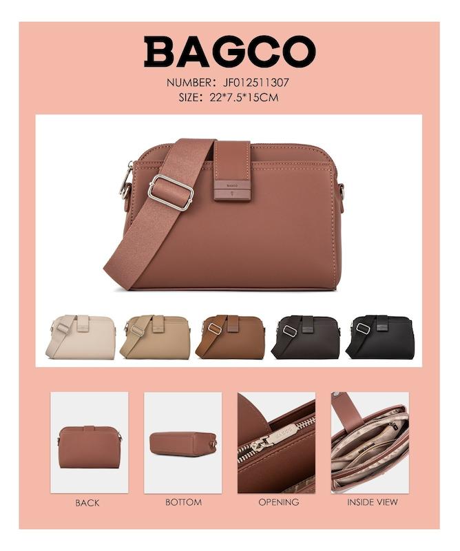 کیف دوشی چرم برند BAGCO 1307(بگکو) کد 564C