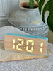ساعت دیجیتالی رومیزی طرح چوب کدمحصول 758B