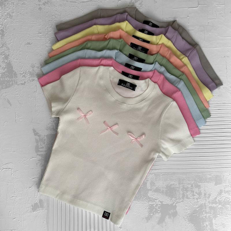 کراپ تیشرت ۳ پاپیون