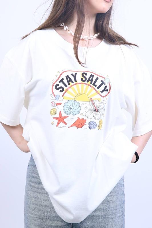 تیشرت باکسی ترندی Stay Salty