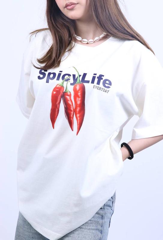 تیشرت باکسی ترندی Spicy Life