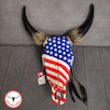 جمجمه گاو نقاشی طرح پرچم امریکا
