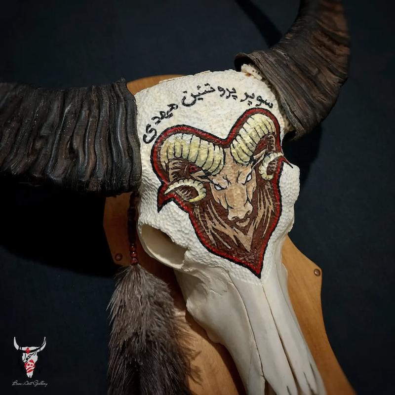 جمجمه گاومیش طرح دلخواه