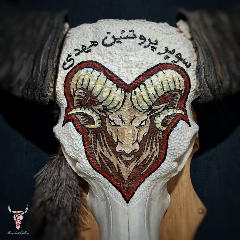 جمجمه گاومیش طرح دلخواه