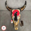 جمجمه گاو نقاشی طرح سامورایی
