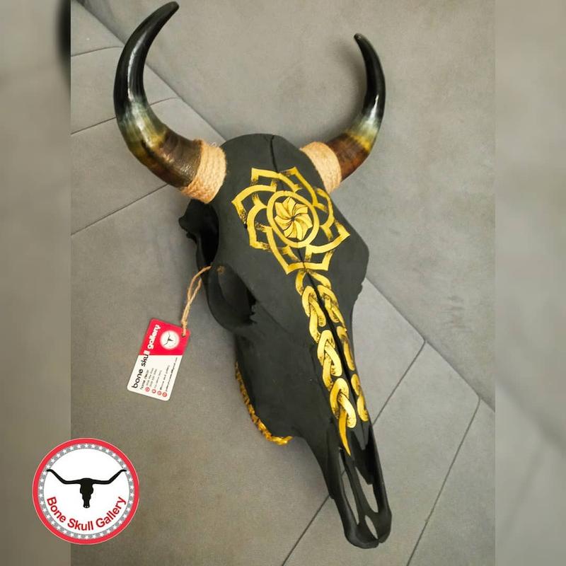 جمجمه گاو نقاشی طرح وایکینگی