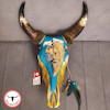 جمجمه گاو نقاشی طرح شیر مرد