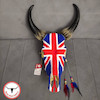 جمجمه گاو نقاشی طرح پرچم انگلیس