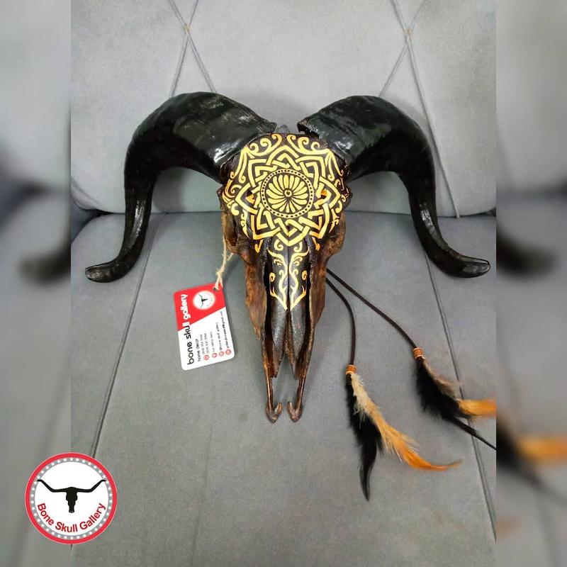 جمجمه قوچ نقاشی طرح گراپو