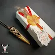 گردنبند حکاکی سر شاخ گوزن
