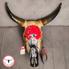 جمجمه گاو نقاشی طرح خشم سامورایی