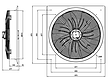 VIK-80R6T3 فن ایلکا هفت پر فلزی با قاب-مکنده 