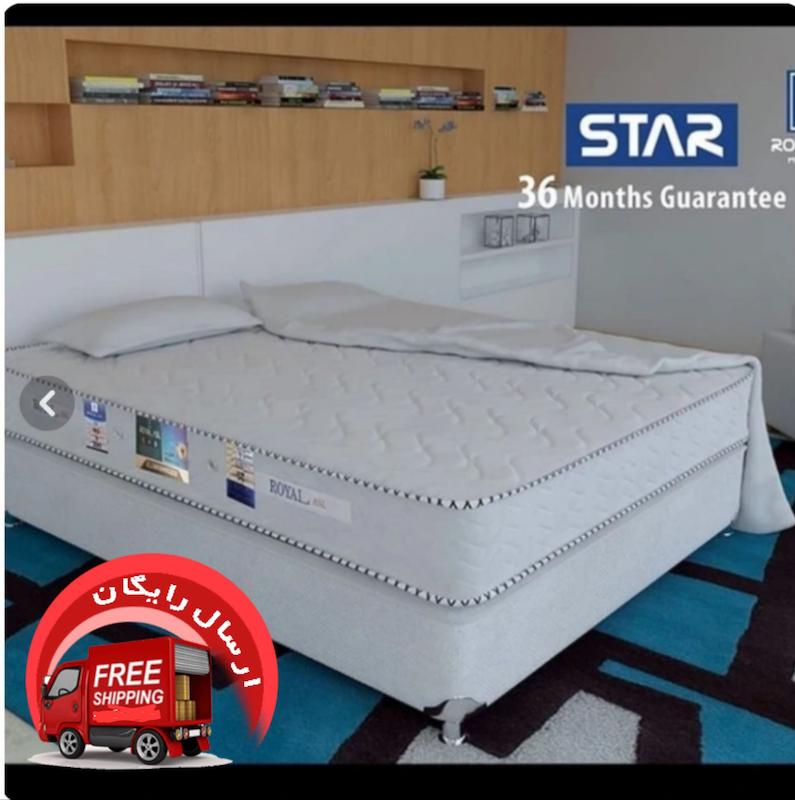 تشک رویال مدل رز دو نفره سایز ۲۰۰ در ۱۸۰ B