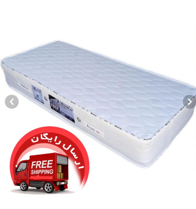 تشک طبی فنری رویال تک نفره سایز ۹۰×۲۰۰ با ضمانت  B