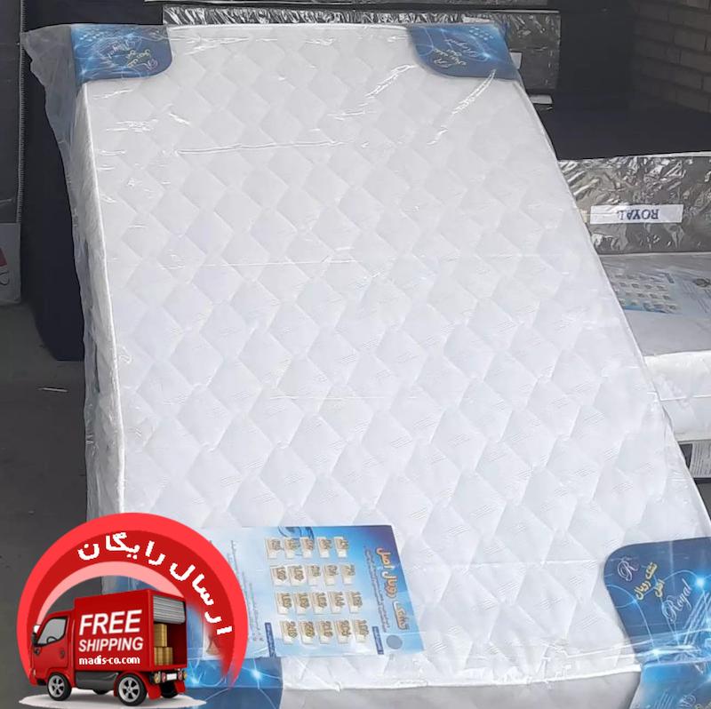 تشک طبی فنری رویال کد8تک نفره سایز 90×200 B