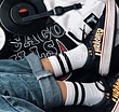 جوراب oldskool  آبي نفتي تيره (دومي از راست)