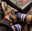 جوراب oldskool  سبز آبي(سومي از راست)