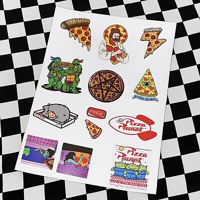 استيكر پك  pizza planet