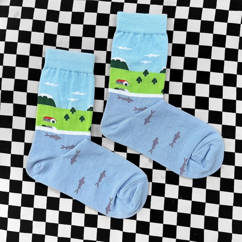 جوراب "خونه و ماهي ها" 