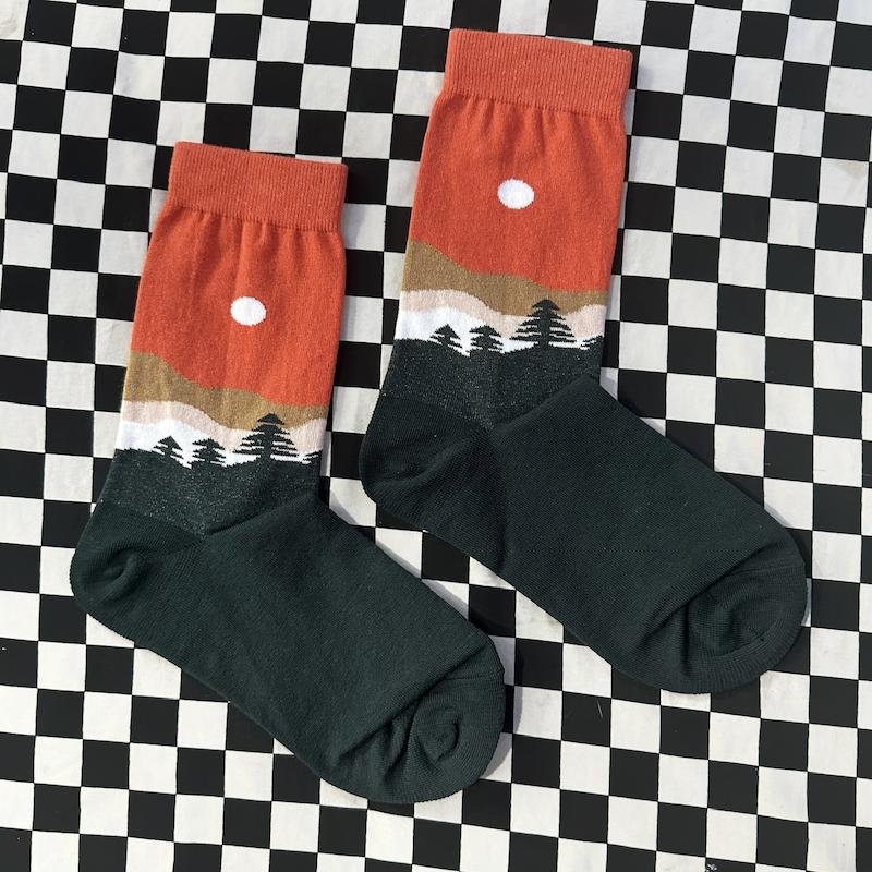 جوراب "غروب در كاج ها"