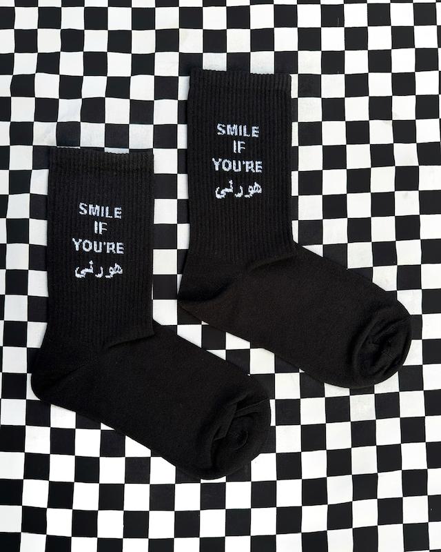 جوراب "لبخند بزن رفيق"