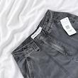 شلوار کارگو زنانه برشکا (Bershka) طوسی سنگشور بگ جیب‌دار | Wide Leg