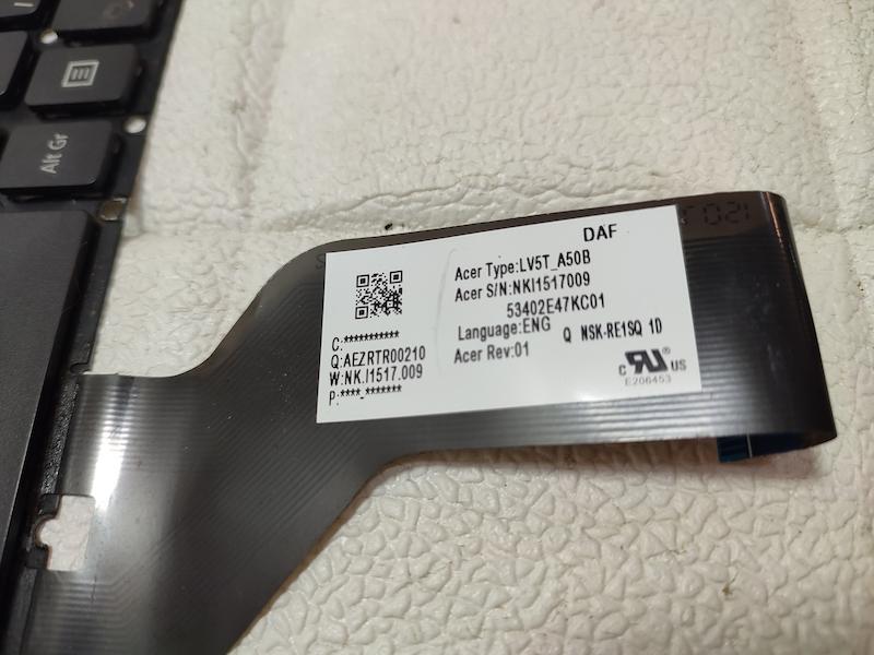 کیبورد لپ تاپ استوک Acer Aspire E15-573G 