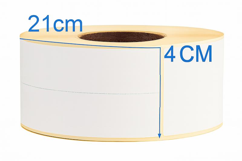 رول لیبل شفاف 210×40 میلی‌متر