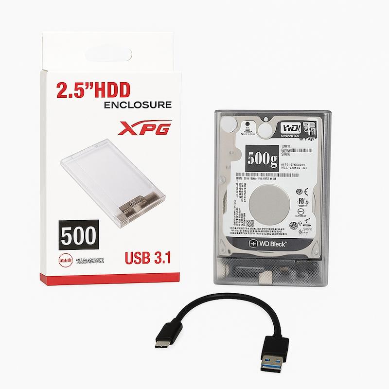 هارد اکسترنال Glossy USB3.1 ظرفیت 500gb