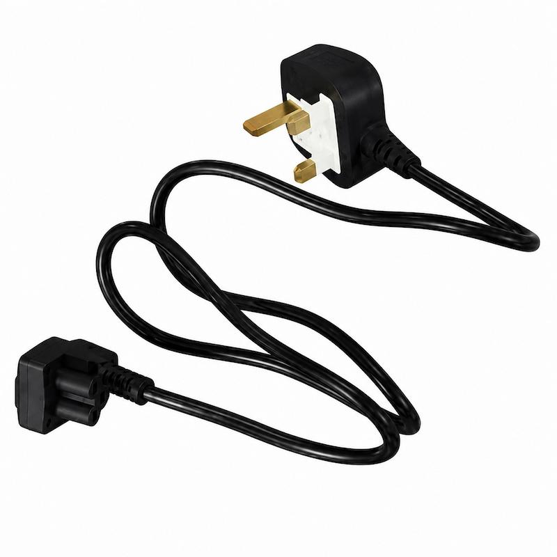 کابل برق لپ‌تاپ C5 (میکی‌ماوسی) Volex با دوشاخه UK فیوزدار | BS1363 | 5A 250V